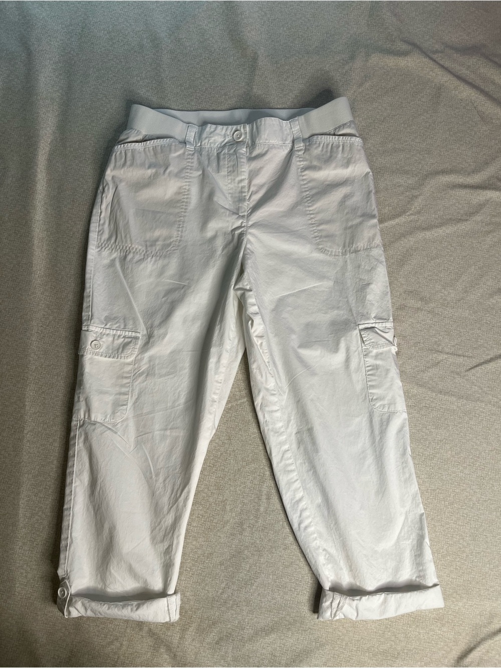 Talbots White Capris